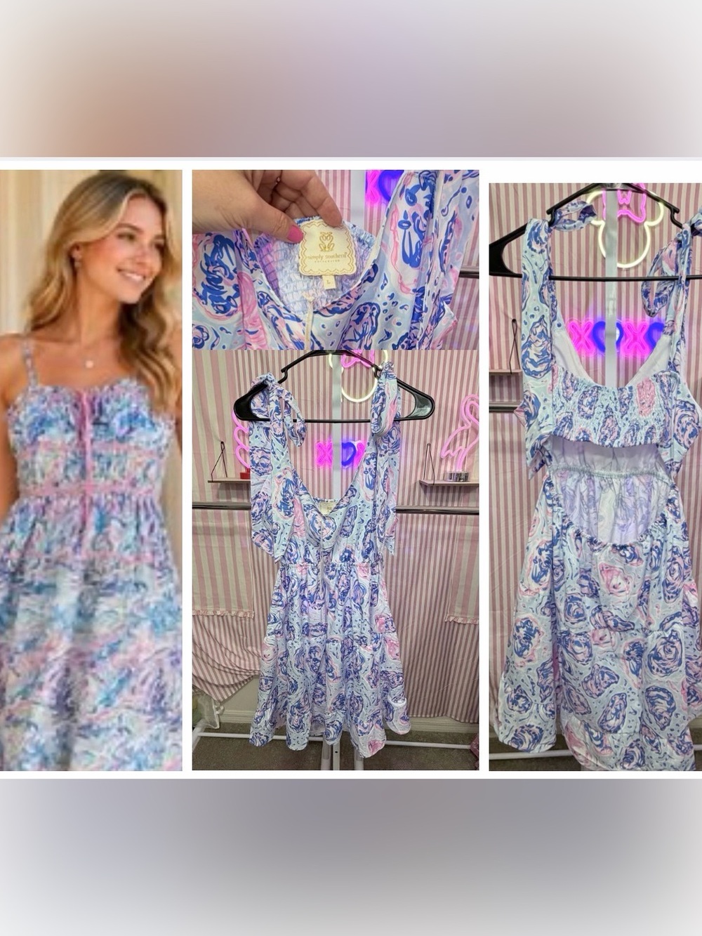 Simply Southern spaghetti strap maxi dress XL